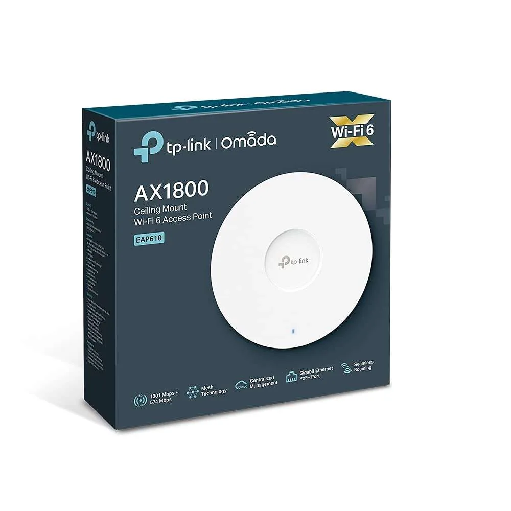 TP-Link EAP610 Omada Business WiFi 6 AX1800 Access Point - High-Speed, Reliable Wi-Fi for Businesses - Image 11