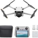 DJI Mini 3 Pro drone with RC Smart Remote and Fly More Kit, featuring a 4K camera and 47-minute flight time.