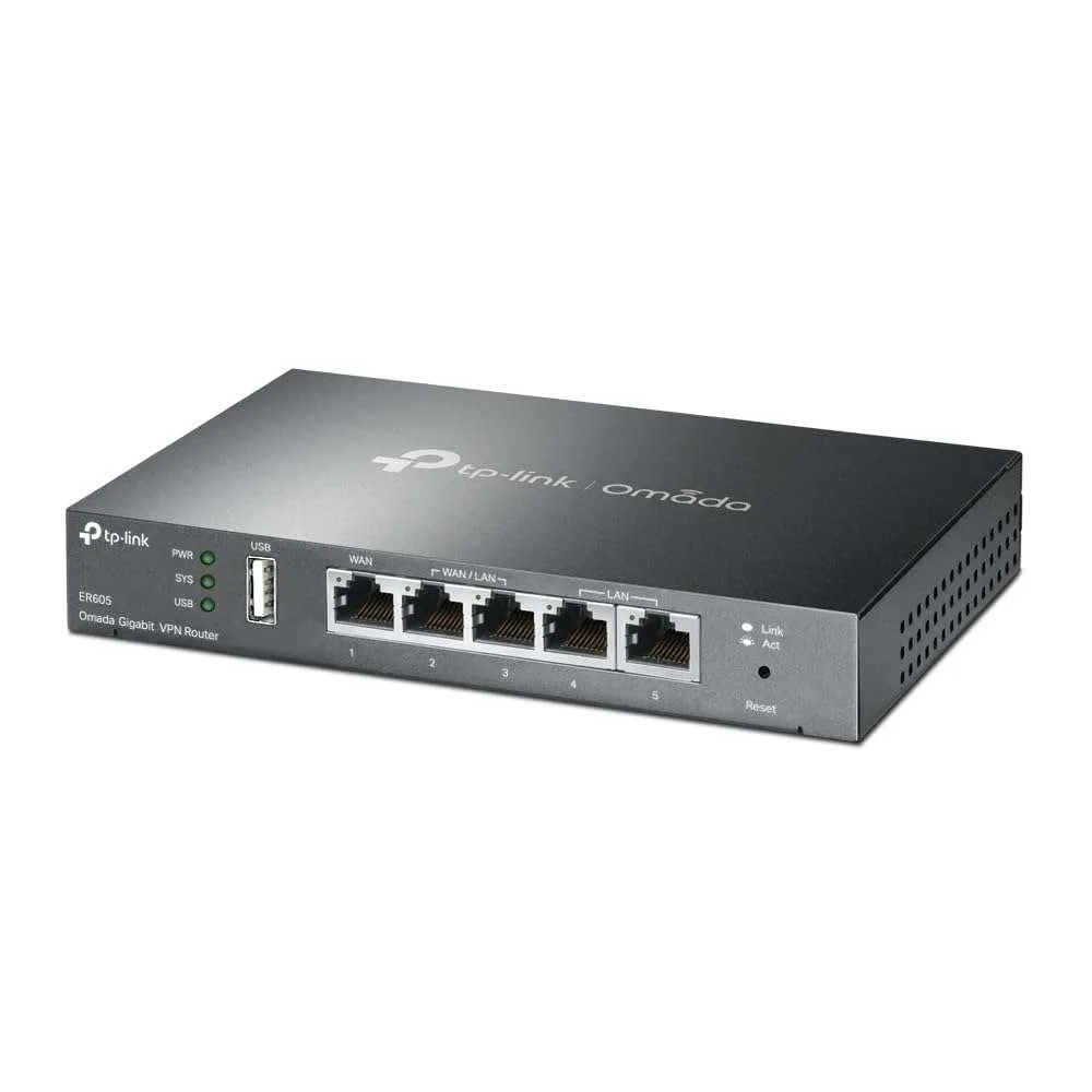 TP-Link ER605 Gigabit Multi-WAN VPN Router with USB Port – Omada SDN Controller Compatible - Image 2