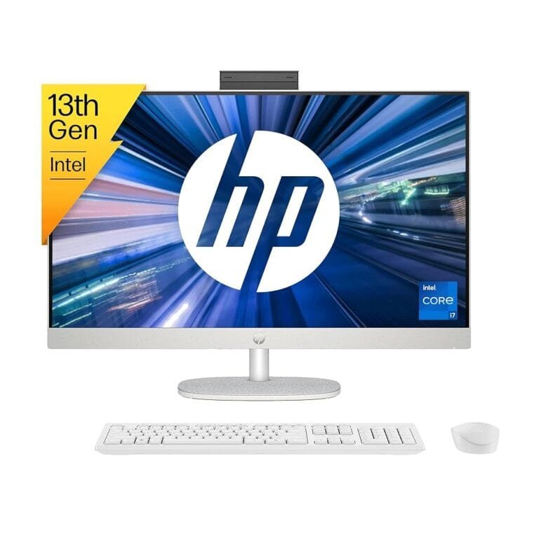 HP 27-cr0403in-cr All-in-One PC, 13th Gen Intel Core i7-1355U, 16GB DDR4 RAM, 1TB NVMe SSD, Windows 11 Home, 27" FHD Touch Display, Wireless Keyboard & Mouse