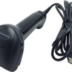 Honeywell 1950GSR scanning product barcode at POS counter