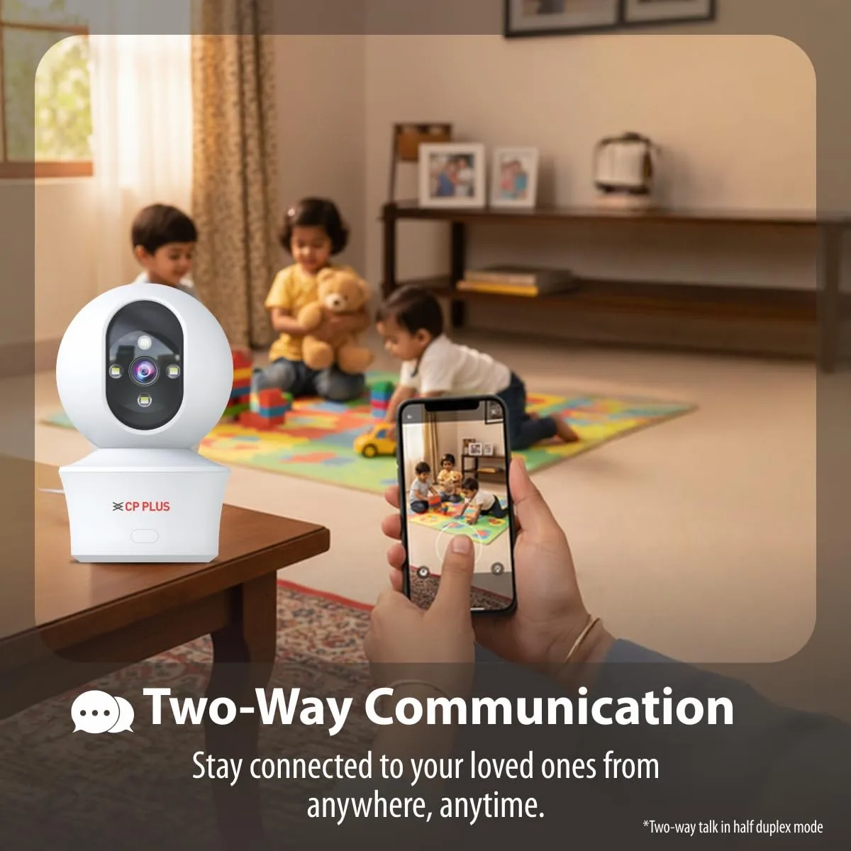 CP Plus Wi-Fi PT Camera with 3MP Resolution and Smart Alerts