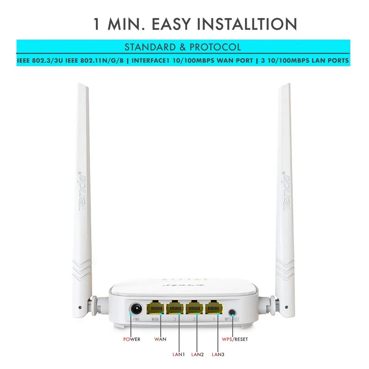 Tenda N301 Wireless N300 Easy Setup Router - Image 8