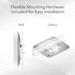 NETGEAR WAX610 Insight Managed AX1800 Dual-Band WiFi 6 Access Point with 2.5G PoE+ Port - Image 9