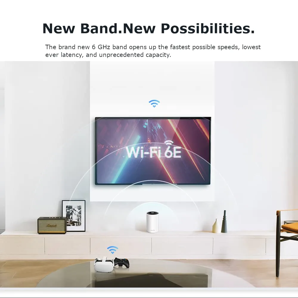 TP-Link Deco XE75 AXE5400 Tri-Band Whole Home Mesh Wi-Fi 6E System (3-Pack) | 7,200 Sq. Ft. Coverage - Image 5