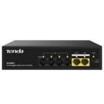 Tenda SG106PC 6-Port Gigabit Lite PoE Switch with 4 PoE+ Ports and Metal Housing – Front View