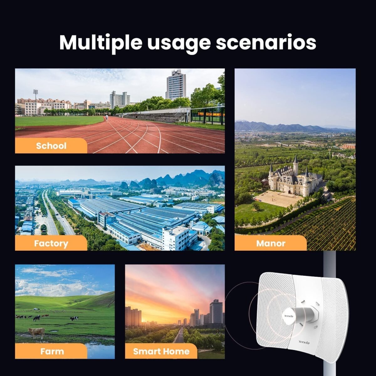 Tenda O8 5GHz Outdoor CPE 23dBi 433Mbps Point to Point Bridge Up To 20km - Image 10