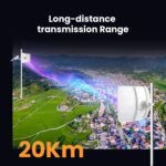 Tenda O8 5GHz Outdoor CPE 23dBi 433Mbps Point to Point Bridge Up To 20km - Image 9