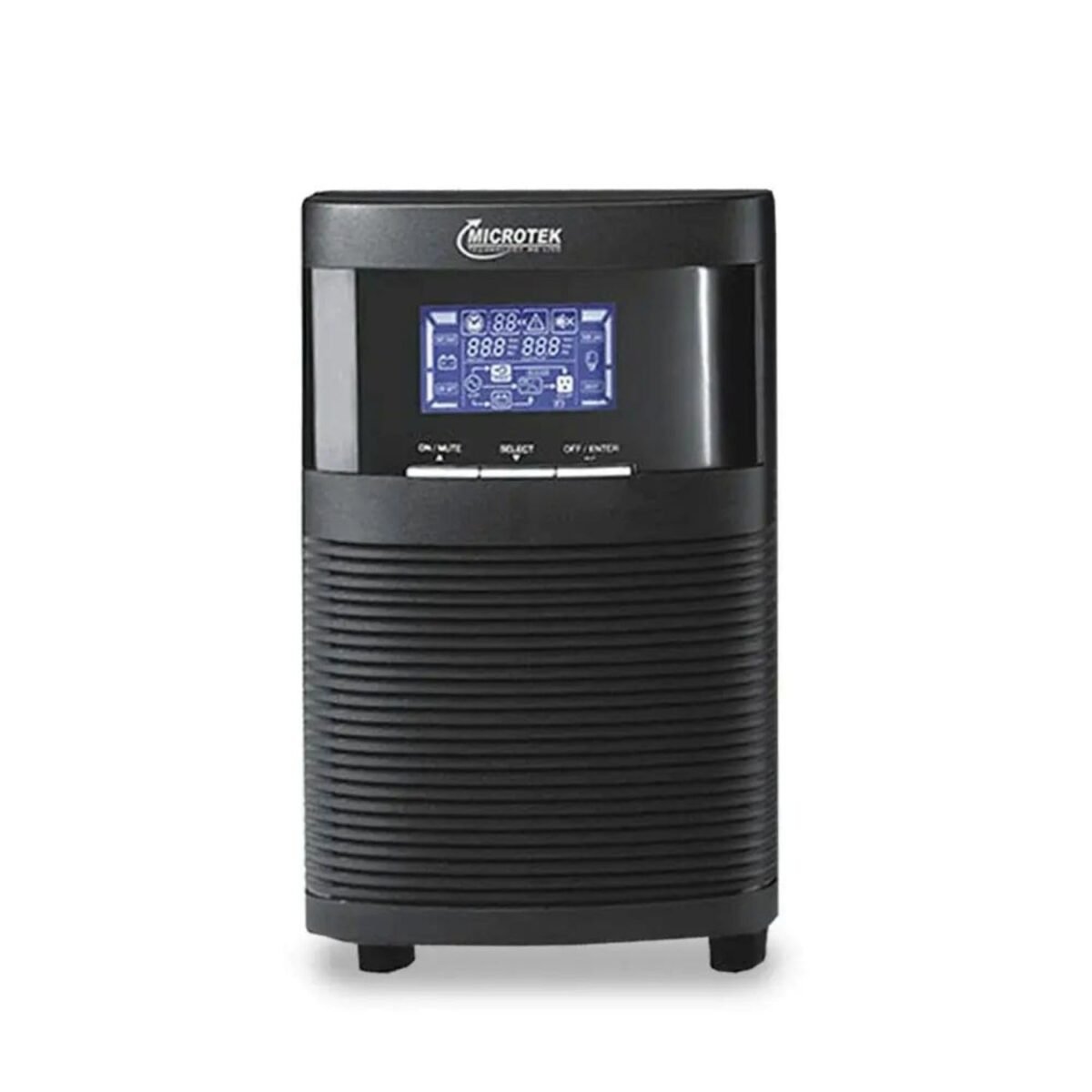 Microtek- Online UPS E2-1KVA 24V Pure Sinewave with in-Built Batteries (12V 9AHx2) Power Backup & Protection for Home Office, Desktop PC & Shops
