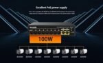 Tenda SG110PC 10-Port Gigabit Lite PoE Switch with 8-Port PoE (Black)