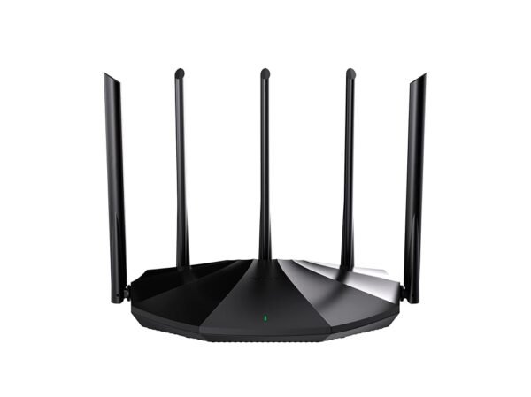 Tenda TX2 Pro WiFi 6 AX1500 Smart Router, Dual Band Gigabit Wireless Internet, 5 * 6dBi High-Gain Antennas, 3 Gigabit LAN Ports, WPA3+OFDMA+MU-MIMO (Black)