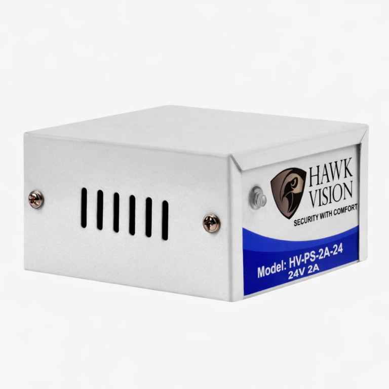 Hawk Vision HV-PSU-2AMP-24V AC24V 2A CCTV Power Adapter with LED Indicator – For PTZ and Speed Dome Cameras