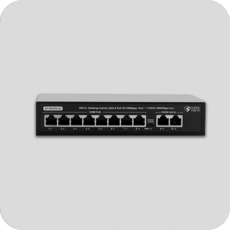 HV-X802PS-G2 8+2 GIGA UPLINK PoE SWITCH