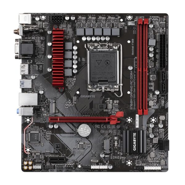 GIGABYTE B760M Gaming AC DDR4 (B760/Intel LGA 1700) Micro-ATX PCIe 4.0, Dual M.2, 2.5GbE LAN, Intel Wi-Fi 5, USB 3.2 Gen1 Gaming Motherboard
