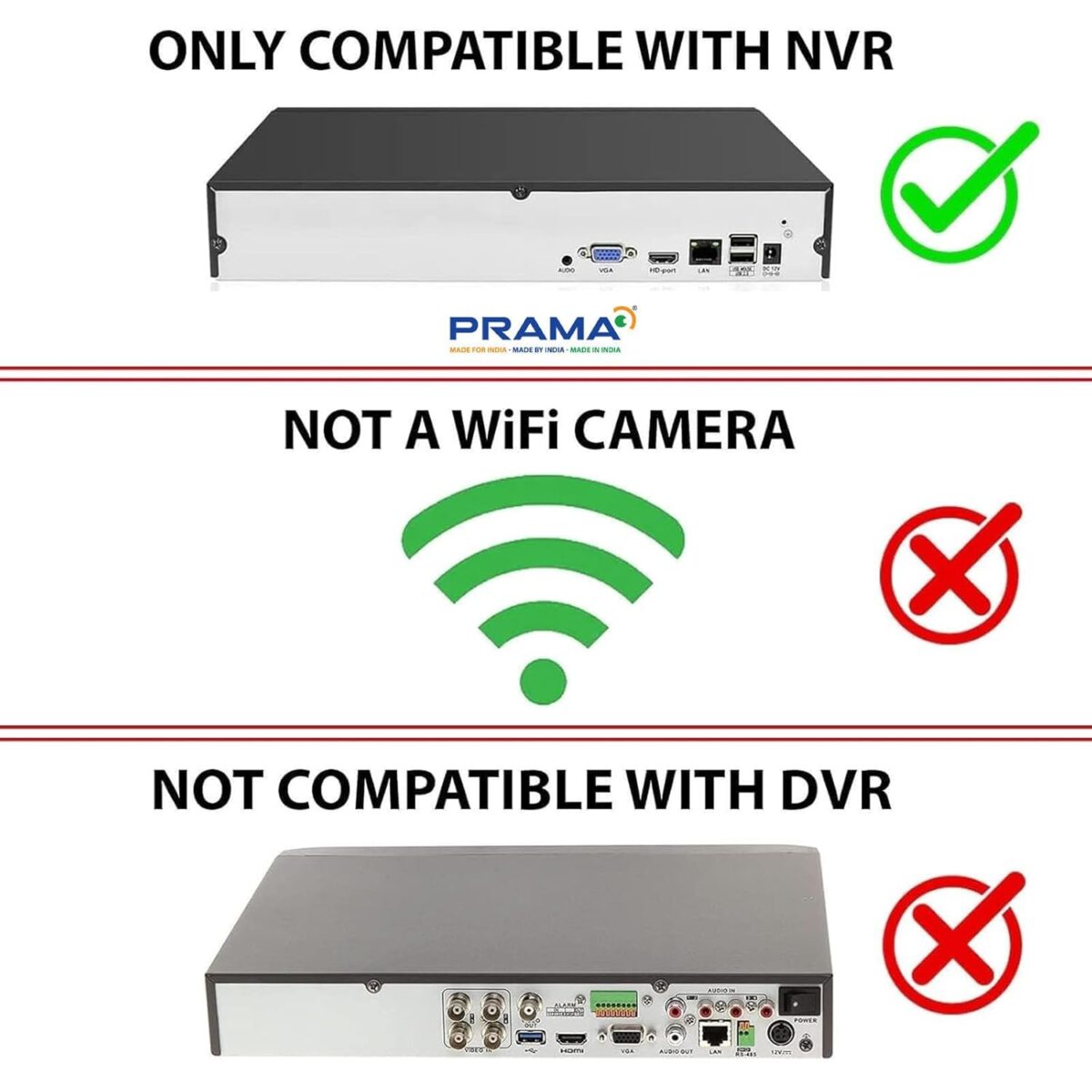 PRAMA PT-NC163D3-WNM (D2) 6MP ??????? ????? ??????? ????? ??????? ???? ????, ?????-?? ???? ?? IP67 ?? ??? | PVC ?????? ????? ???