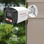 CP Plus 2MP Dual Light Bullet IP Camera | 1080p Full HD | Warm Light + IR Night Vision 30m | Built-in Mic & Speaker | PoE, IP67 Outdoor Camera [CP-UNC-TA21L3B-LQ]