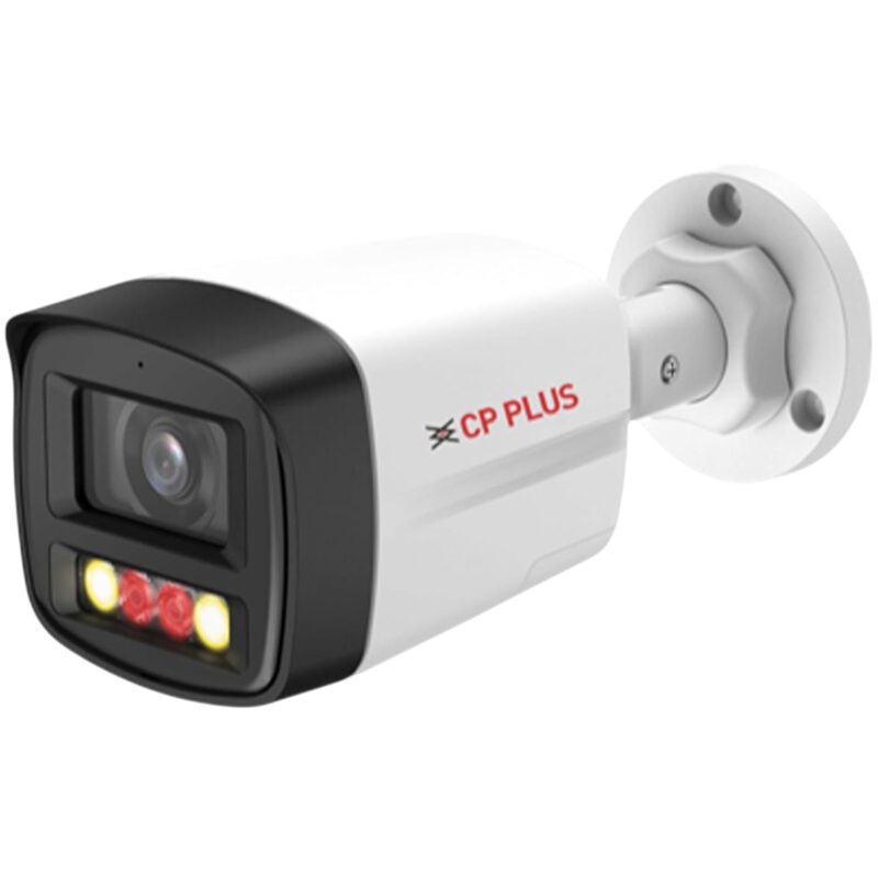 CP Plus 2MP Dual Light Bullet IP Camera | 1080p Full HD | Warm Light + IR Night Vision 30m | Built-in Mic & Speaker | PoE, IP67 Outdoor Camera [CP-UNC-TA21L3B-LQ]