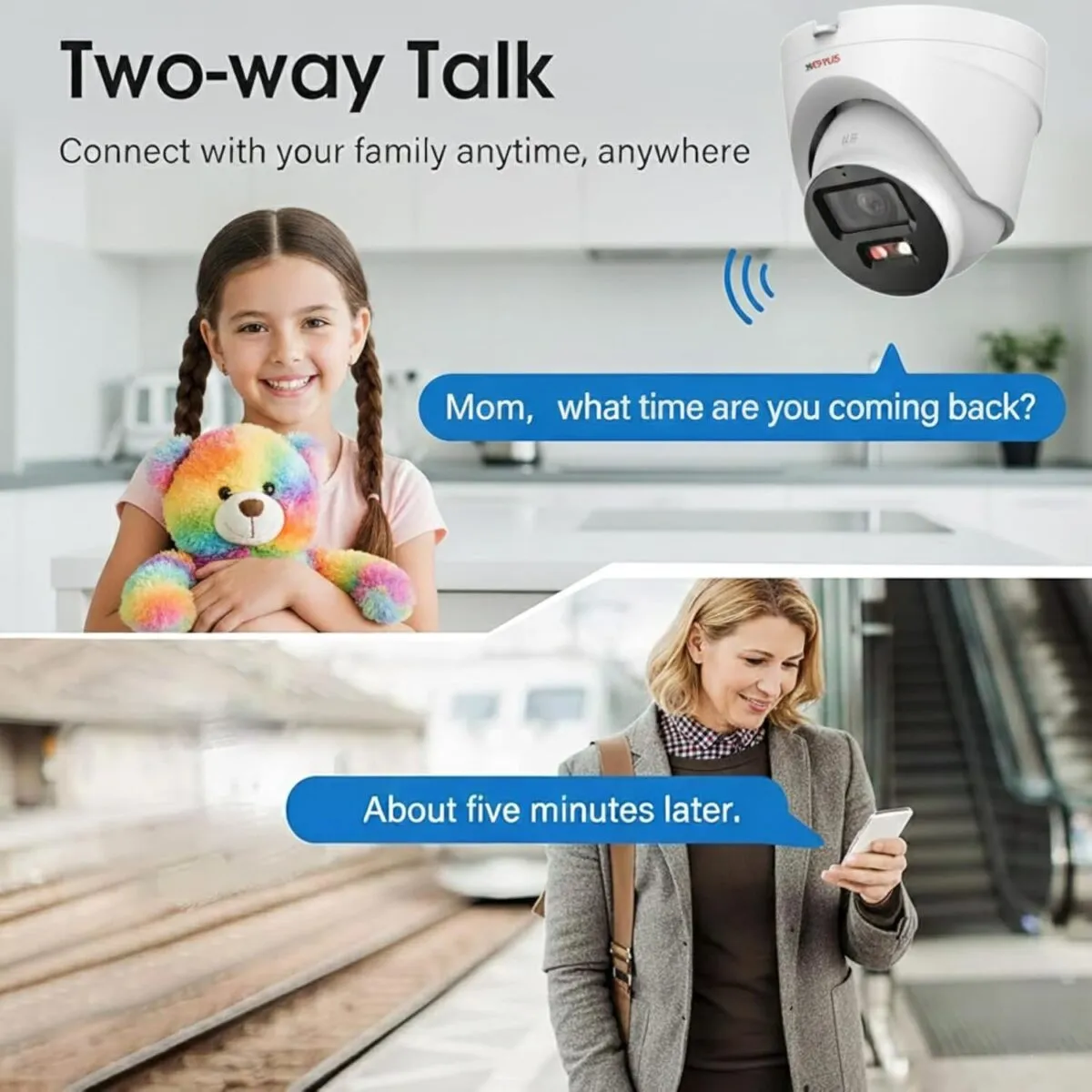 CP Plus 2MP Dual Light Dome IP Camera | Full HD 1080p | Built-in Mic & Speaker | 30m Dual Light Night Vision | PoE & IP67 Weatherproof [CP-UNC-DA21L3B-LQ]