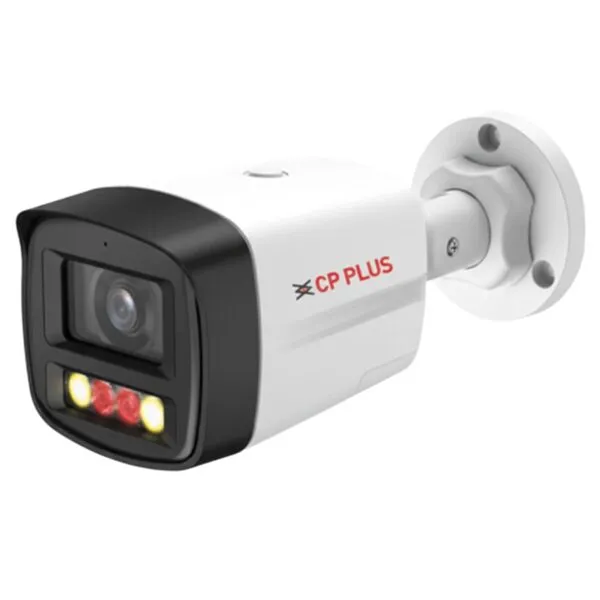 CP Plus 4MP Dual Light Bullet IP Camera | 2688×1520 Full HD | Warm Light + IR Night Vision 30m | Built-in Mic & Speaker | PoE | IP67 Outdoor CCTV Camera [CP-UNC-TA41L3B-D-LQ]