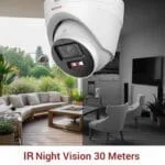 CP Plus 4MP Dual Light Dome Indoor IP Camera | Full HD 2688×1520 | Dual Light Night Vision (IR + Warm Light 30m) | Built-in Mic & Speaker | PoE, IP67 Weatherproof...