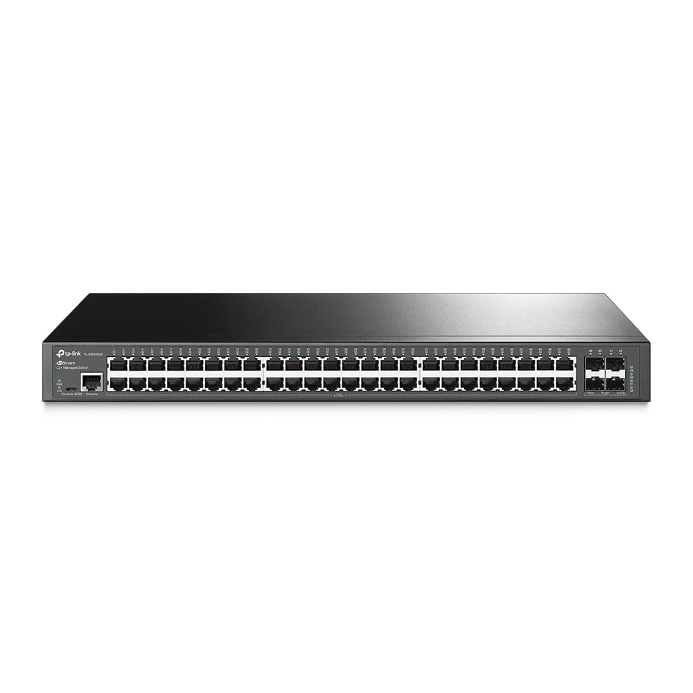 TP-Link Omada SG3452X | 48 Port Gigabit Switch, 4 x 10GE SFP+ Slots | L2+ Smart Managed | Omada SDN Integrated | IPv6 | Static Routing | Support QoS, IGMP & LAG | 5 Year... TP-Link Omada SG3452X | 48 Port Gigabit Switch, 4 x 10GE SFP+ Slots | L2+ Smart Managed | Omada SDN Integrated | IPv6 | Static Routing | Support QoS, IGMP & LAG | 5 Year...