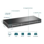 TP-Link Omada SG3452X | 48 Port Gigabit Switch, 4 x 10GE SFP+ Slots | L2+ Smart Managed | Omada SDN Integrated | IPv6 | Static Routing | Support QoS, IGMP & LAG | 5 Year...