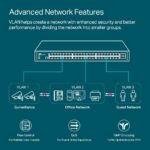 TP-Link Omada SG3452X | 48 Port Gigabit Switch, 4 x 10GE SFP+ Slots | L2+ Smart Managed | Omada SDN Integrated | IPv6 | Static Routing | Support QoS, IGMP & LAG | 5 Year...