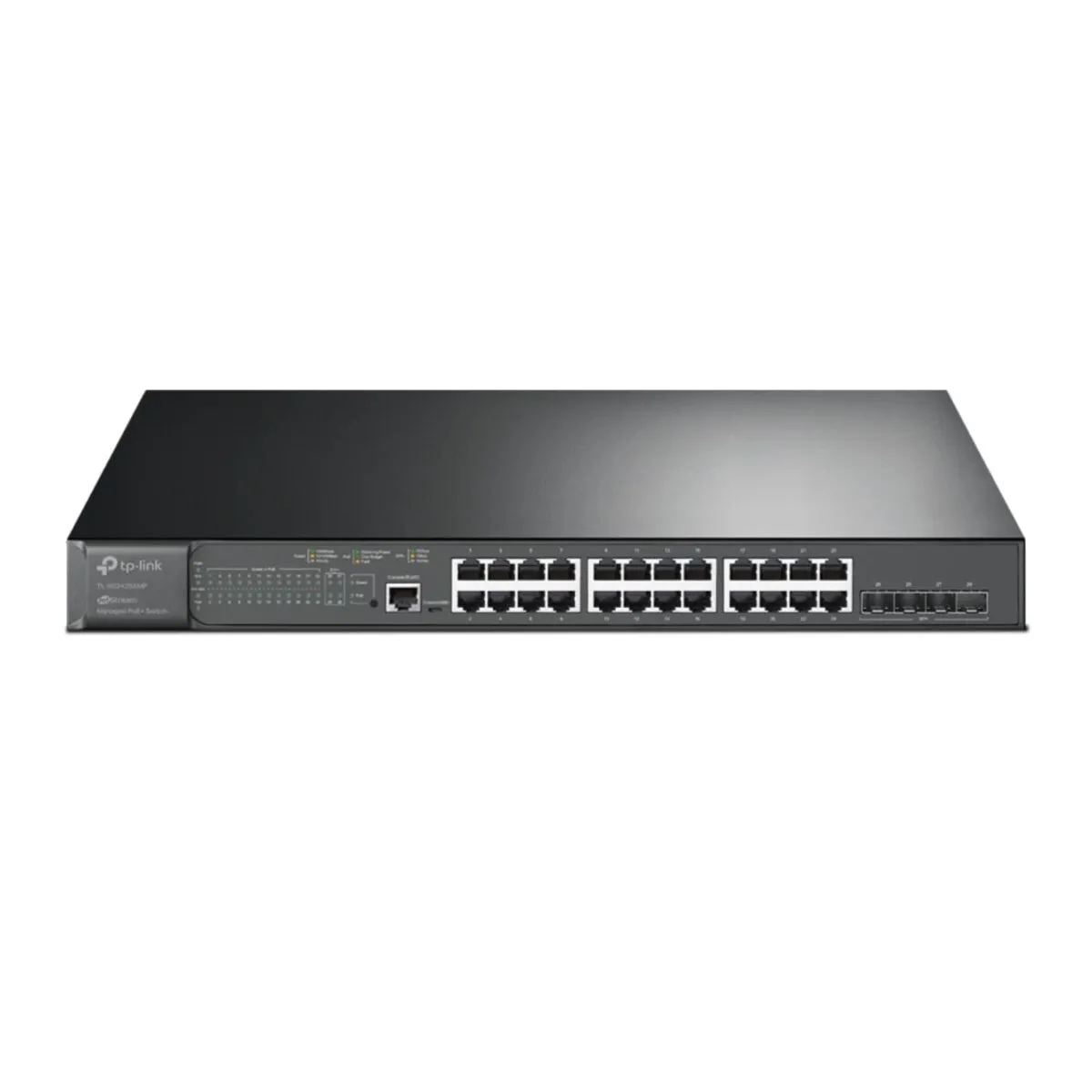 TP-Link TL-SG3428XMP , Jetstream 24 Port Gigabit Smart Managed L2+ PoE switch , 24 PoE+ Port @384W, 4 * 10GE SFP+ Slots , Omada SDN Integrated , IPv6 and Static Routing ,...
